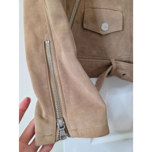 UGG Stacey Suede Moto Jacket L - Picture 5 of 12